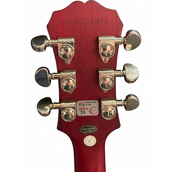 Used Epiphone SG Satin Red Solid Body Electric Guitar