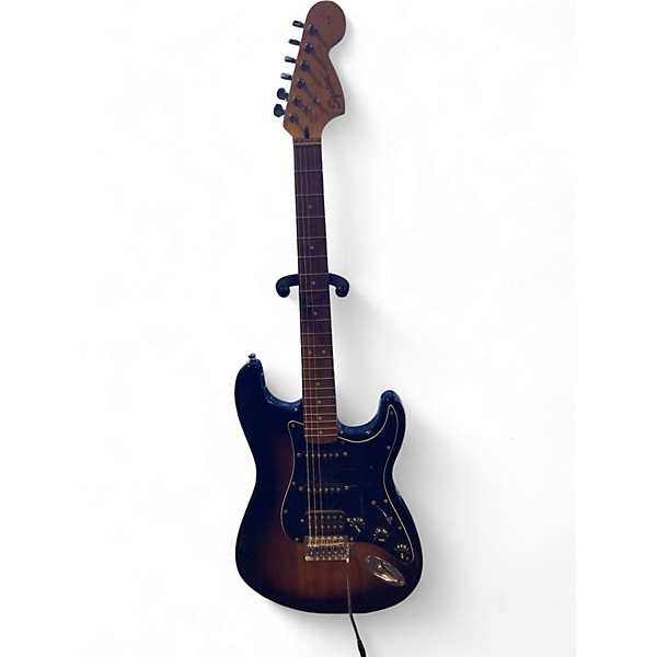 Used Squier Stratocaster HSS Tobacco Burst Solid Body Electric Guitar