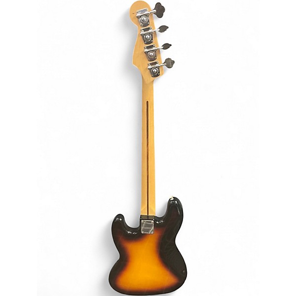 Used 2008 Fender Standard Jazz Bass Brown Sunburst Electric Bass Guitar