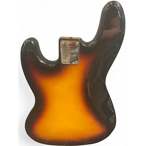Used 2008 Fender Standard Jazz Bass Brown Sunburst Electric Bass Guitar