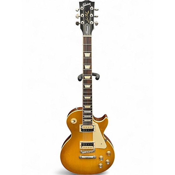 Used Gibson Les Paul Classic Gold Solid Body Electric Guitar