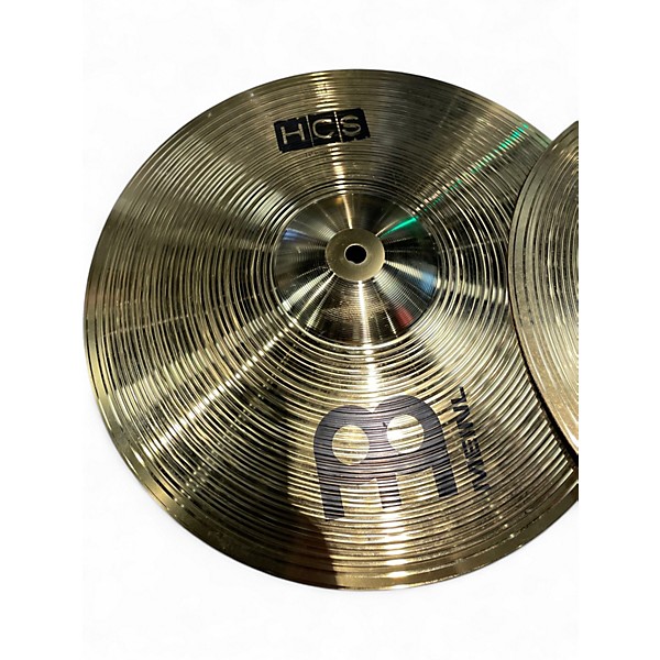 Used MEINL 14in HCS Hi Hat Pair Cymbal