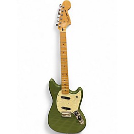 Used 2016 Fender MUSTANG OLIVE Solid Body Electric Guitar