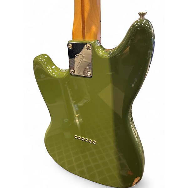 Used 2016 Fender MUSTANG OLIVE Solid Body Electric Guitar