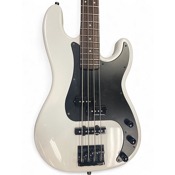 Used ESP LTD Surveyor 4 Pearl White Electric Bass Guitar