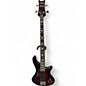 Used Schecter Guitar Research Stiletto Extreme 4 String Maroon Electric Bass Guitar thumbnail