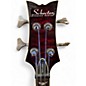 Used Schecter Guitar Research Stiletto Extreme 4 String Maroon Electric Bass Guitar