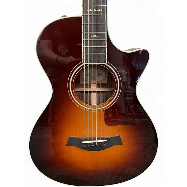 Used Taylor 712CE 12-Fret 2 Color Sunburst Acoustic Guitar