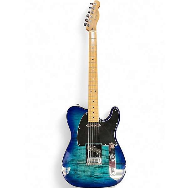 Used Fender Player Telecaster Plus Top Blue Burst Solid Body Electric Guitar