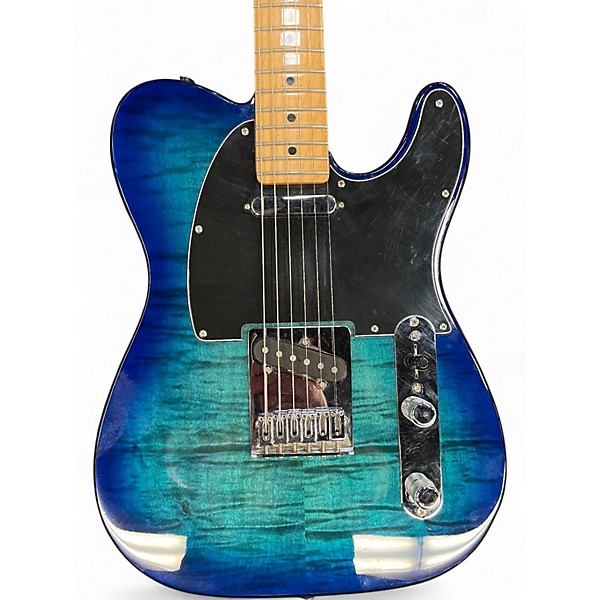 Used Fender Player Telecaster Plus Top Blue Burst Solid Body Electric Guitar