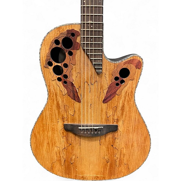 Used Ovation CE44P SM Spalted Maple Acoustic Electric Guitar