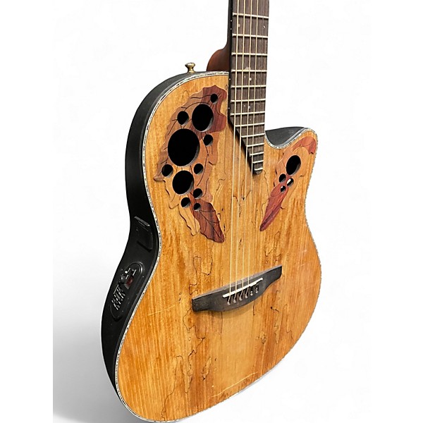 Used Ovation CE44P SM Spalted Maple Acoustic Electric Guitar