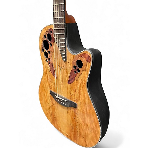Used Ovation CE44P SM Spalted Maple Acoustic Electric Guitar