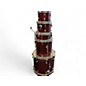 Used Pearl 5 Piece Export sparkle wine Drum Kit
