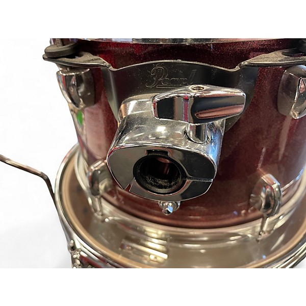 Used Pearl 5 Piece Export sparkle wine Drum Kit