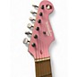 Used Squier Hello Kitty Stratocaster Single Hum Pink With Kitty Pickguard Pink Solid Body Electric Guitar