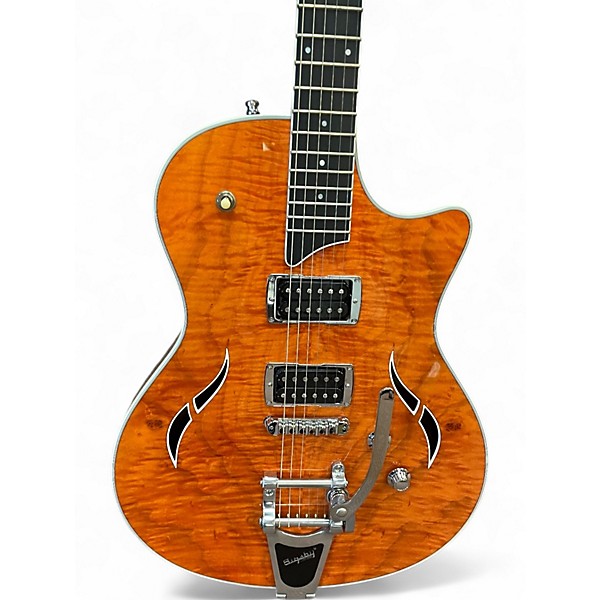 Used Taylor T3B Bigsby Orange Hollow Body Electric Guitar