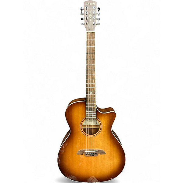 Used Alvarez AG608CESHB 2 Tone Sunburst 12 String Acoustic Guitar