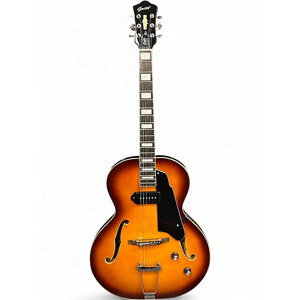 Used Grote JAZZ GUITAR 2 Color Sunburst Hollow Body Electric Guitar