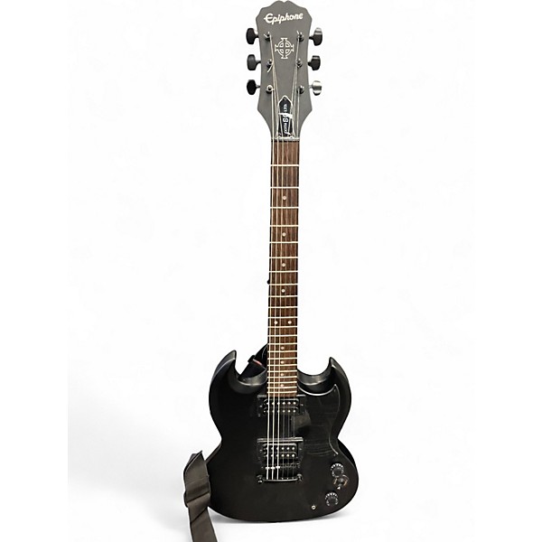 Used Epiphone Goth SG LTD. Satin Black Solid Body Electric Guitar