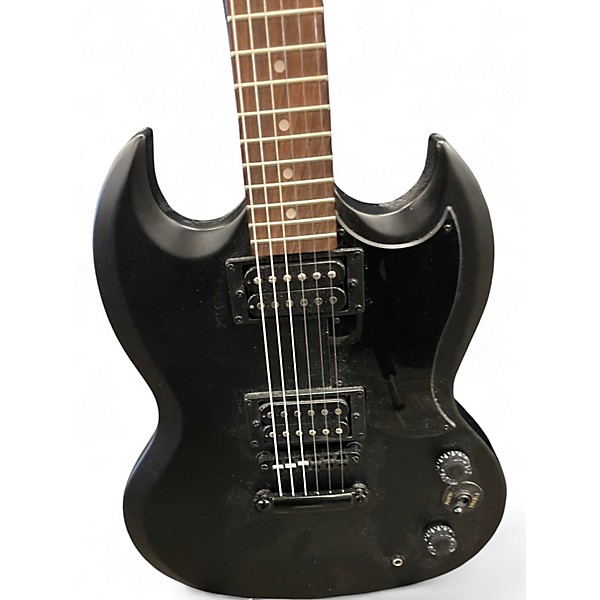 Used Epiphone Goth SG LTD. Satin Black Solid Body Electric Guitar