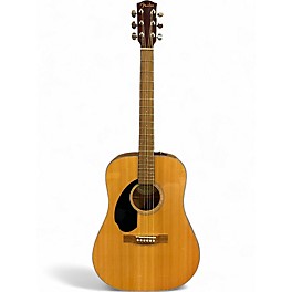 Used Fender CD60S LEFT HANDED Natural Acoustic Guitar