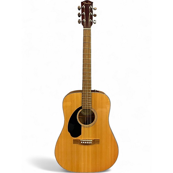 Used Fender CD60S LEFT HANDED Natural Acoustic Guitar