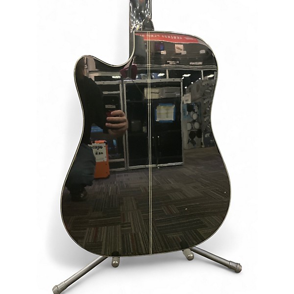 Used Takamine GD30CE Black Acoustic Electric Guitar