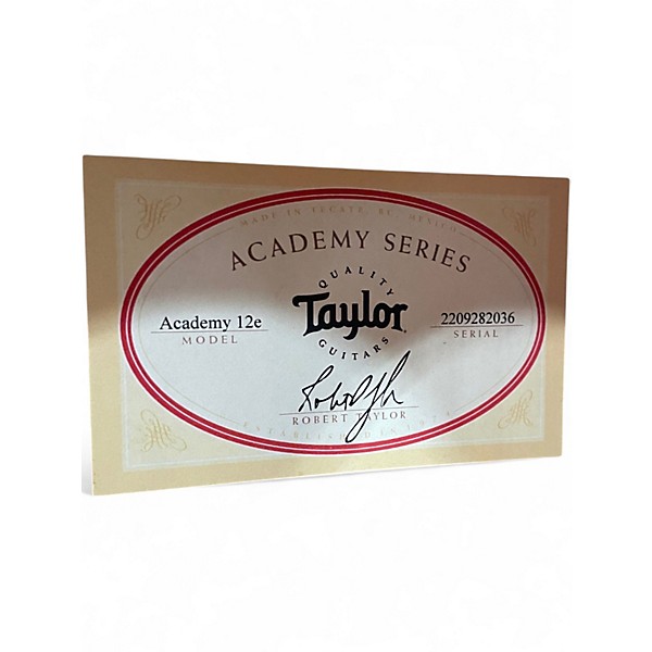 Used Taylor Academy 12E Natural Acoustic Electric Guitar
