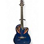 Used Ovation ce44p Blue Acoustic Guitar thumbnail