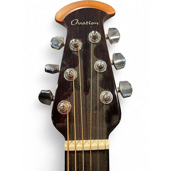Used Ovation ce44p Blue Acoustic Guitar