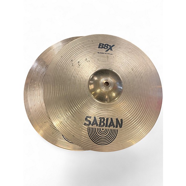 Used SABIAN 14in B8X hi hat pair Cymbal