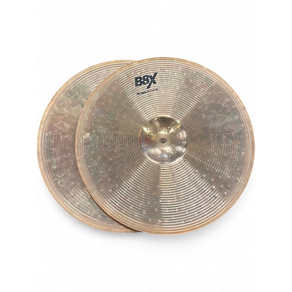 Used SABIAN 14in B8X hi hat pair Cymbal