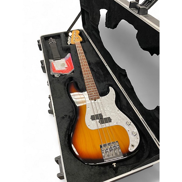 Used Fender Deluxe Active Precision Bass 2 Color Sunburst Electric Bass Guitar