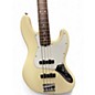 Used Fender American Standard Jazz Bass Olympic White Electric Bass Guitar