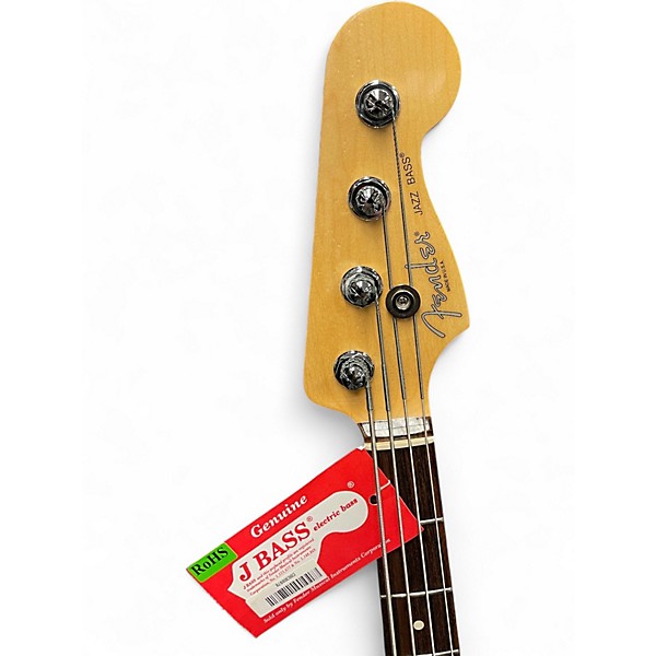 Used Fender American Standard Jazz Bass Olympic White Electric Bass Guitar