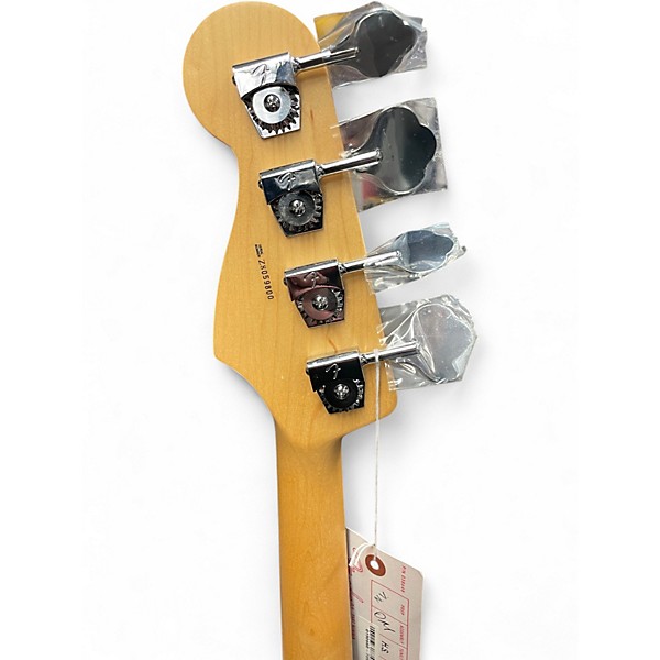 Used Fender American Standard Jazz Bass Olympic White Electric Bass Guitar