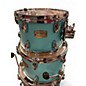 Used Yamaha 5 Piece Stage Custom Surf Matte Green & Natural Drum Kit