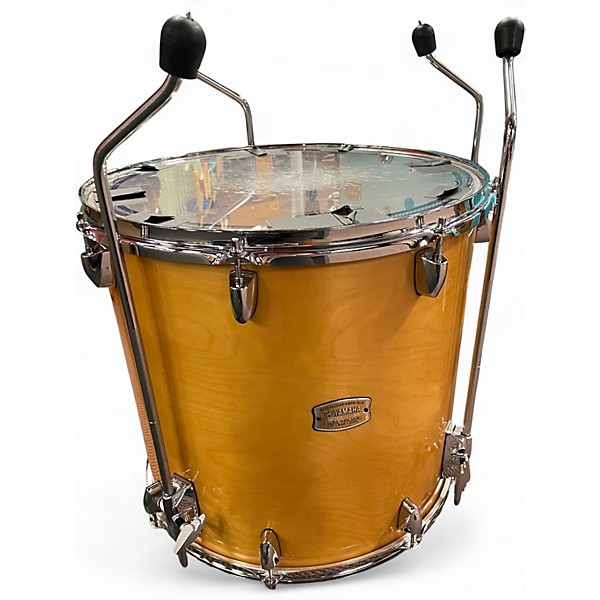 Used Yamaha 5 Piece Stage Custom Surf Matte Green & Natural Drum Kit