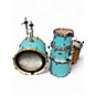 Used Yamaha 5 Piece Stage Custom Surf Matte Green & Natural Drum Kit