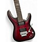Used Schecter Guitar Research C1 Floyd Rose Platinum Crimson Red Burst Solid Body Electric Guitar