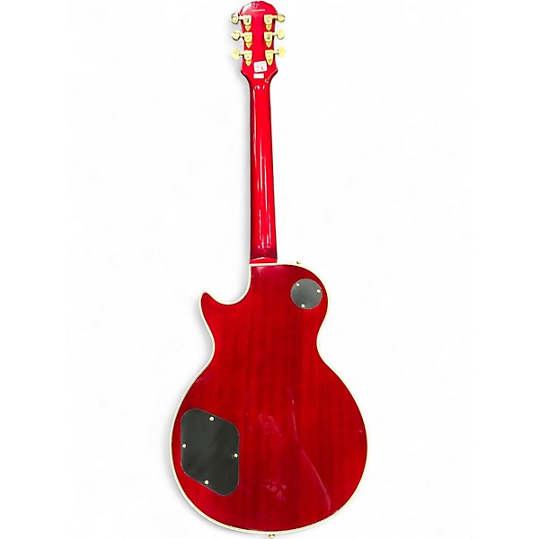 Used 2005 Epiphone Les Paul Custom Plus Heritage Cherry Sunburst Solid Body Electric Guitar