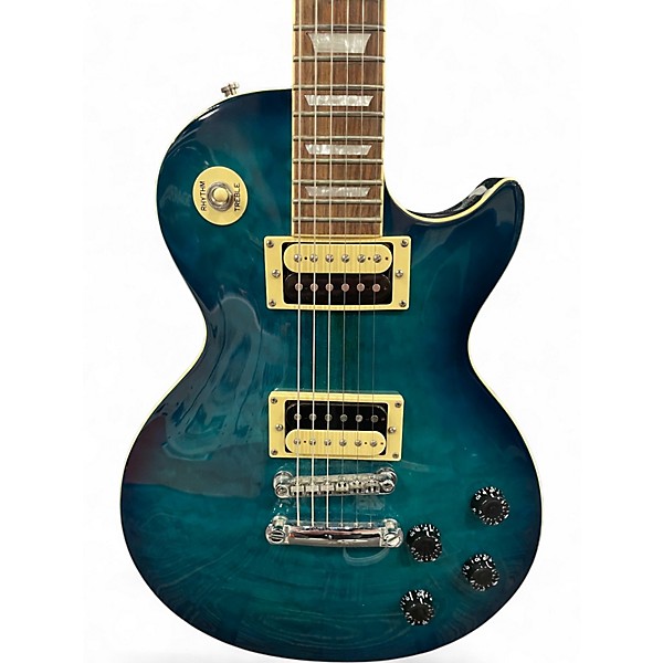 Used Agile AL2000 Blue to Black Fade Solid Body Electric Guitar