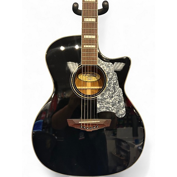 Used D'Angelico Premier Series Black Solid Body Electric Guitar