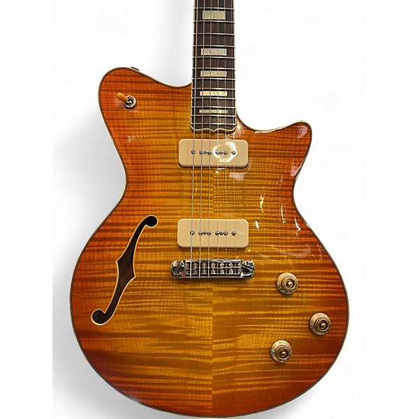 Used Koll Guitars Super Glide Almighty Semi Hollow Sunburst Hollow Body Electric Guitar