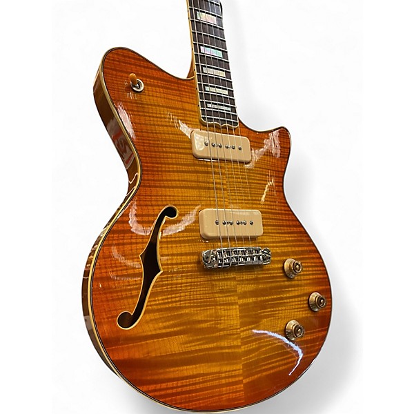 Used Koll Guitars Super Glide Almighty Semi Hollow Sunburst Hollow Body Electric Guitar