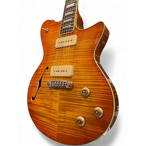 Used Koll Guitars Super Glide Almighty Semi Hollow Sunburst Hollow Body Electric Guitar