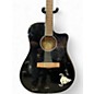Used Fender CD60CE Dreadnought Black Acoustic Electric Guitar