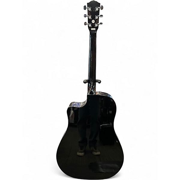 Used Fender CD60CE Dreadnought Black Acoustic Electric Guitar