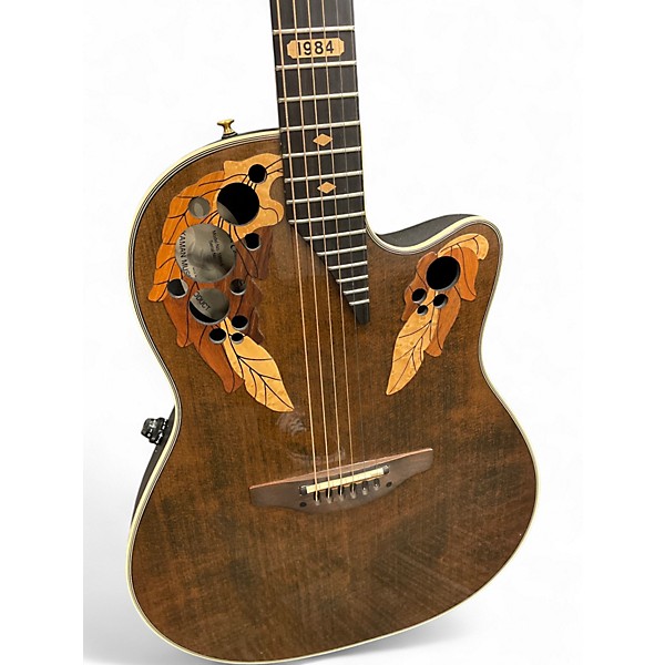 Used Ovation 1984-5 Walnut Acoustic Electric Guitar